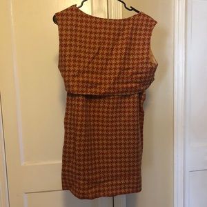 Vintage orange houndstooth 2 piece set